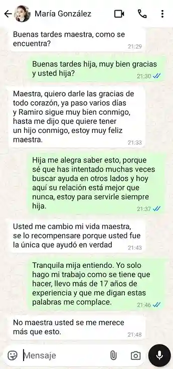Testimonio por medio de screenshot en whatsapp - 3